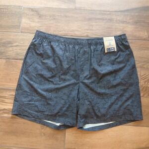 Chubbies Shorts Mens 2XL XXL Grey Marbled Print Lined Performance Stretch 5.5"